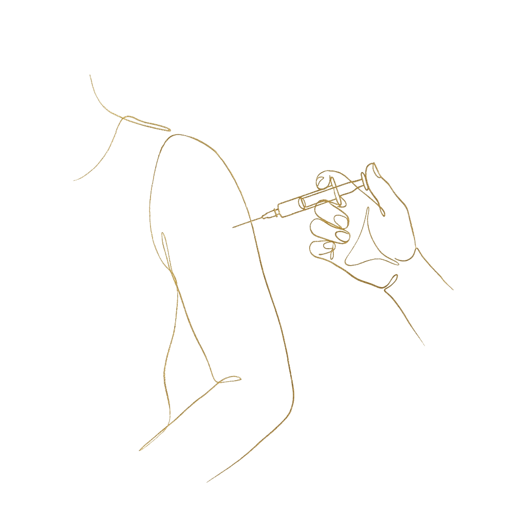 Ilustração do procedimento Enzimas Intramuscular na Clínica Yodara