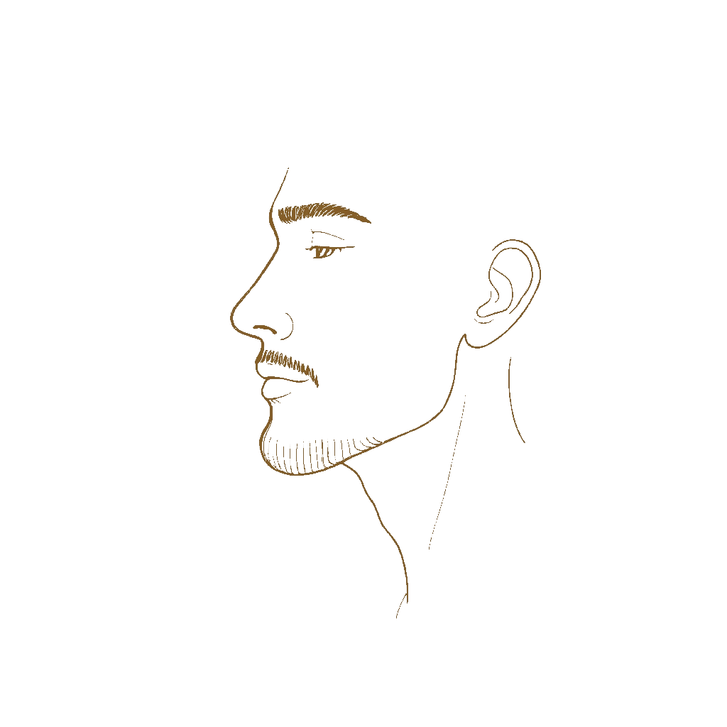 Ilustração do procedimento Barba Completa na Clínica Yodara