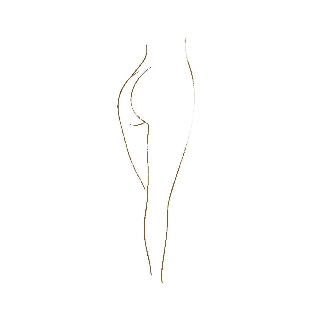 Ilustração do procedimento Coxas e Posterior na Clínica Yodara